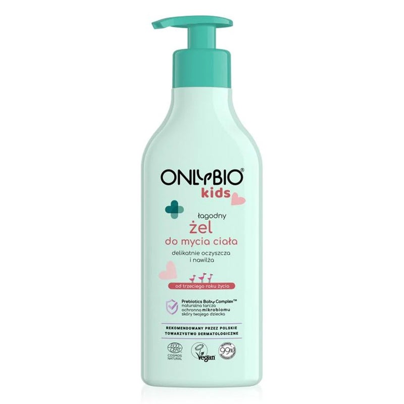 OnlyBio Kids Gentle Body Wash Gel For 3+ Year Kids 300ml