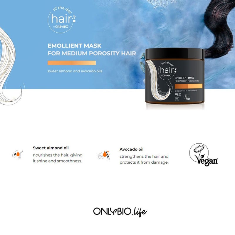 OnlyBio Hair In Balance Emollient Mask For Medium Porosity Hair 400ml
