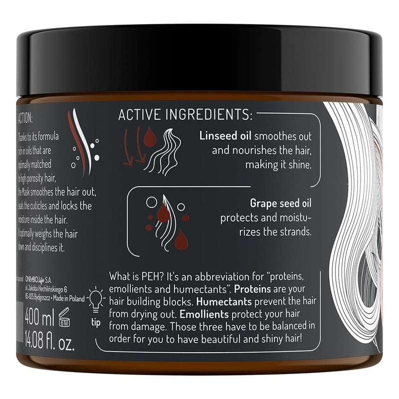 OnlyBio Hair In Balance Emollient Mask For High Porosity Hair 400ml
