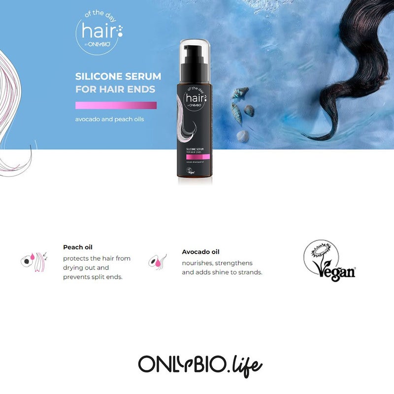 OnlyBio Hair Of The Day Silicon Serum For Hair Ends 80ml