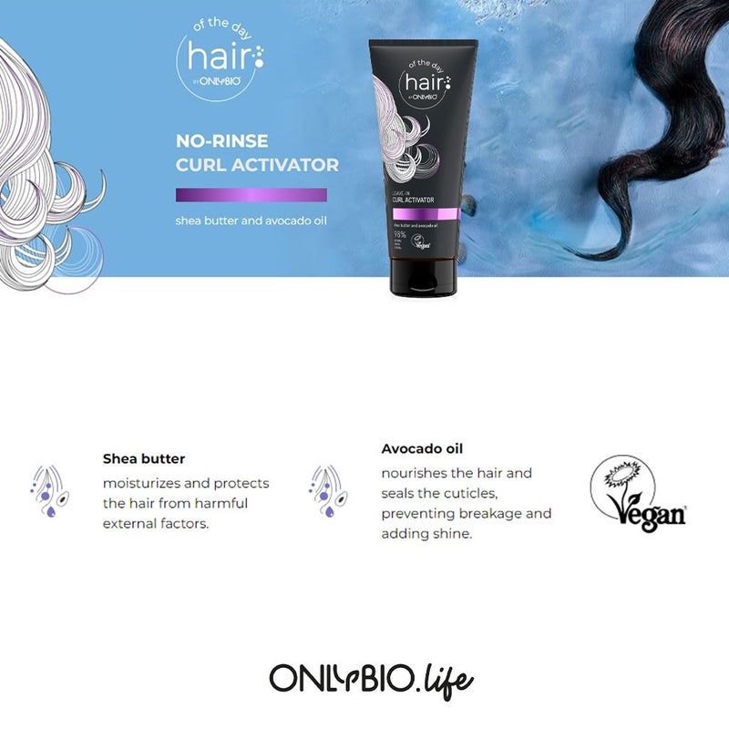 OnlyBio Hair Of The Day No Rinse Curl Activator Leave-In Cream 200ml
