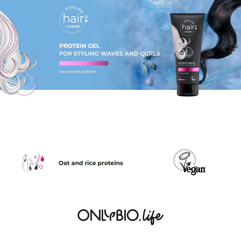 OnlyBio Hair Of The Day Protein Styling Gel For Waves & Curls 200ml