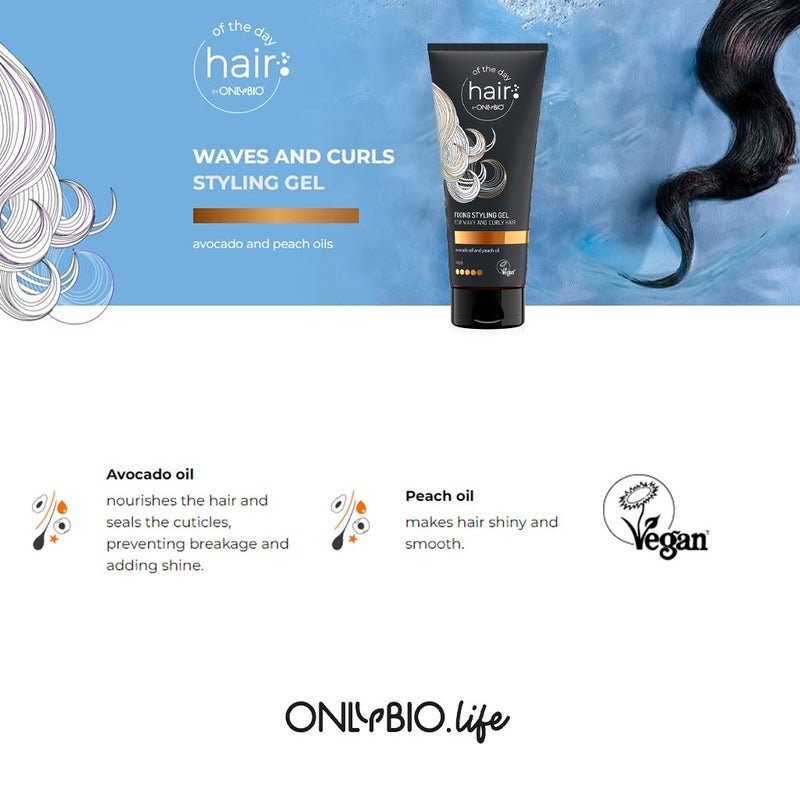OnlyBio Hair Of The Day Fixing Styling Gel For Waves & Curls 200ml