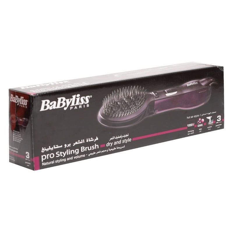 Babyliss Paris Pro Styling Hot Air Styler 1000W Paddle Air Brush For Hair Styling & Volume
