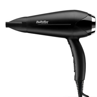 Babyliss Anti-Frizz Control DC Motor 2200W 3 Heat 2 Speed Cool Shot Lightweight Hair Dryer Black