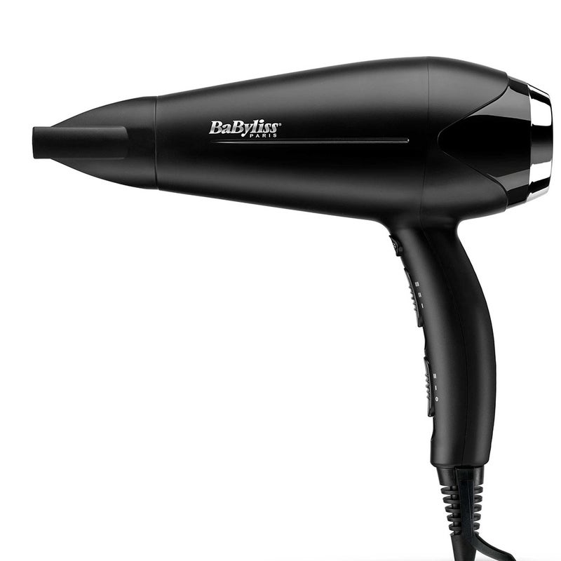 Babyliss Anti-Frizz Control DC Motor 2200W 3 Heat 2 Speed Cool Shot Lightweight Hair Dryer Black