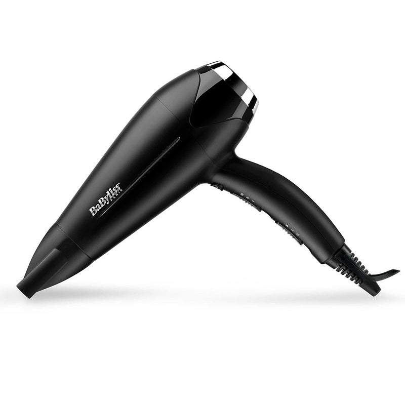 Babyliss Anti-Frizz Control DC Motor 2200W 3 Heat 2 Speed Cool Shot Lightweight Hair Dryer Black