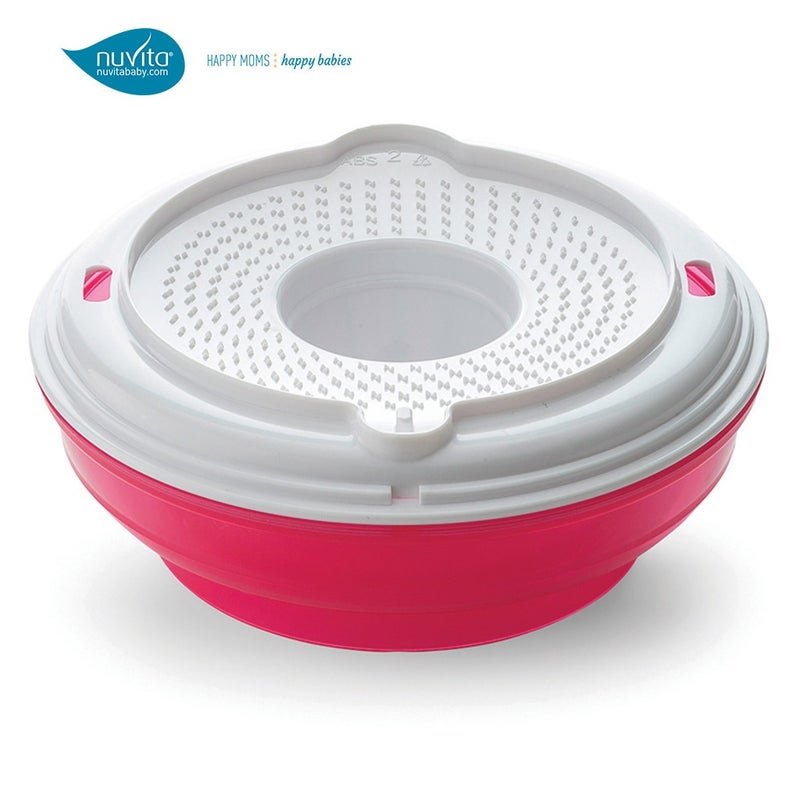 Nuvita Pappafacile 4-In-1 Multi-Use Food Processor Set - Pink