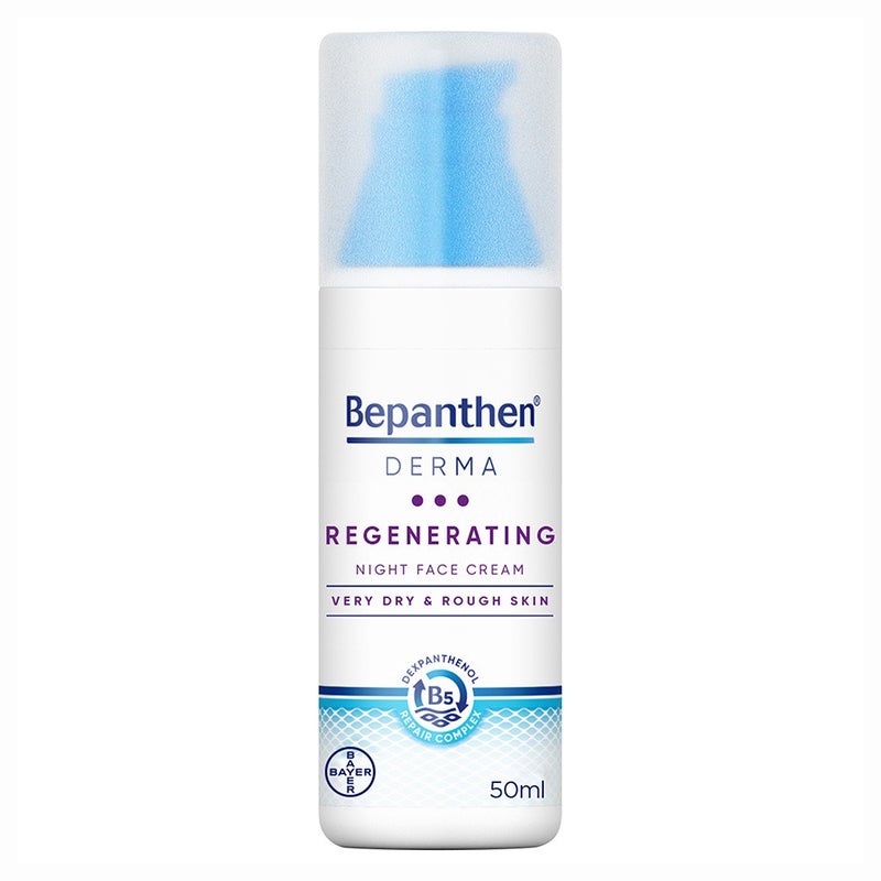 Bepanthen Derma Regenerating Night Face Cream For Dry & Rough Skin 50ml