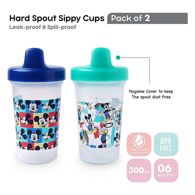 Disney Mickey Mouse 300ml Training Sippy Cup, Pack of 2's