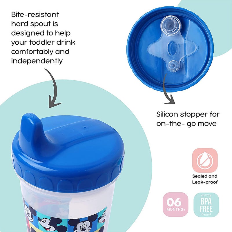 Disney Mickey Mouse 300ml Training Sippy Cup, Pack of 2's