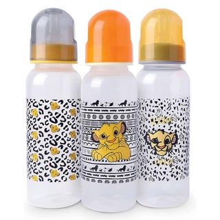Disney The Lion King 260ml Feeding Bottle For 0+ Month Babies, Pack of 3's