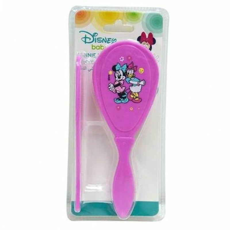 Disney Minnie Mouse Baby Comb And Brush Set, Pink, Pack of 2 Pieces