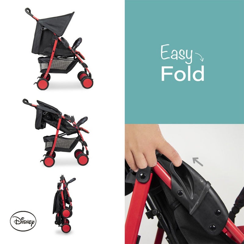 Disney Mickey Mouse Lightweight Picnic Stroller With Storage Cabin For 0 - 36 Months Baby - D1 Mickey