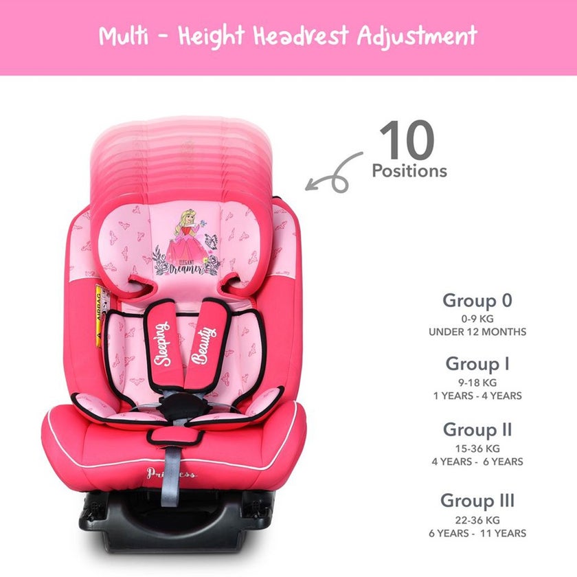Disney Princess 4-In-1 Car Seat For Baby/Kids Up to 36Kg - Princess-A