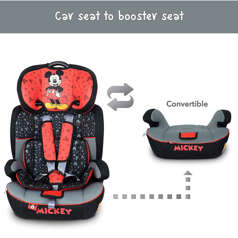 Disney Mickey Mouse 3-In-1 Car Seat For Baby/Kids Up to 36kg ZY10