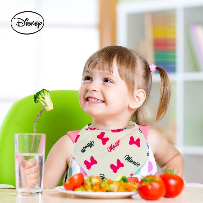 Disney Minnie Mouse Bandana Bib For Baby, Pack of 3's - TRHA15986B
