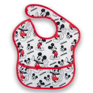 Disney Mickey Mouse Washable Waterproof Bib For 6+ Months Baby, Pack of 1's