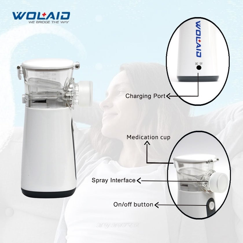 Wolaid Ultramist Mesh Nebulizer With Microporous Direct Atomization Technology