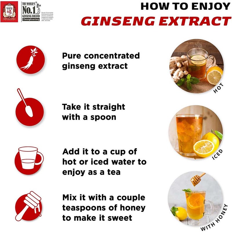 CheongKwanJang 6 Year Grown Korean Red Ginseng Concentrated Liquid Extract For Men & Women 240g