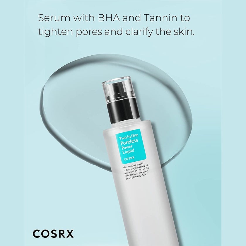 Cosrx Two In One Poreless Power Liquid Serum With BHA & Tannin For All Skin Types 100ml 