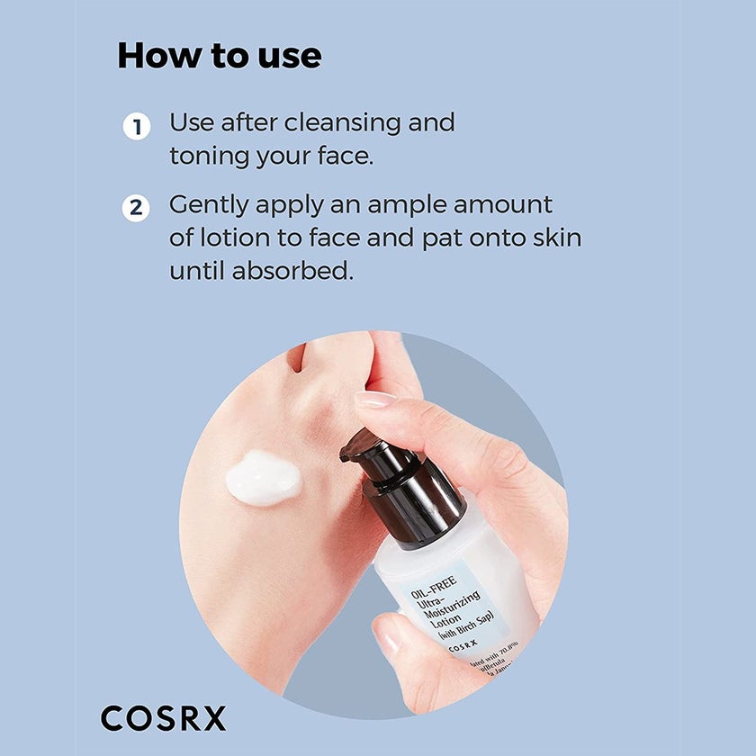 Cosrx Oil-Free-Ultra-Moisturizing Lotion With Birch Sap 100ml