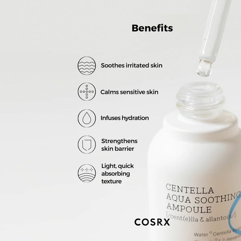 Cosrx Hydrium Centella Aqua Soothing Ampoule for redness 40ml