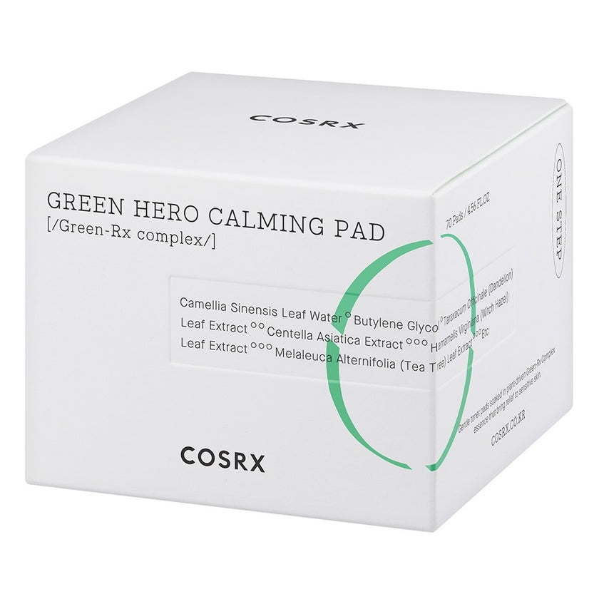 Cosrx One Step Green Hero Calming Pads, Pack of 70's