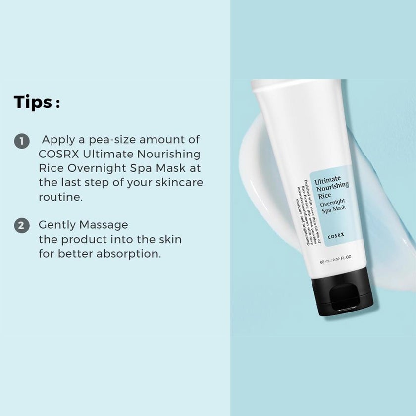 Cosrx Ultimate Nourishing Rice Overnight Spa Mask 60ml