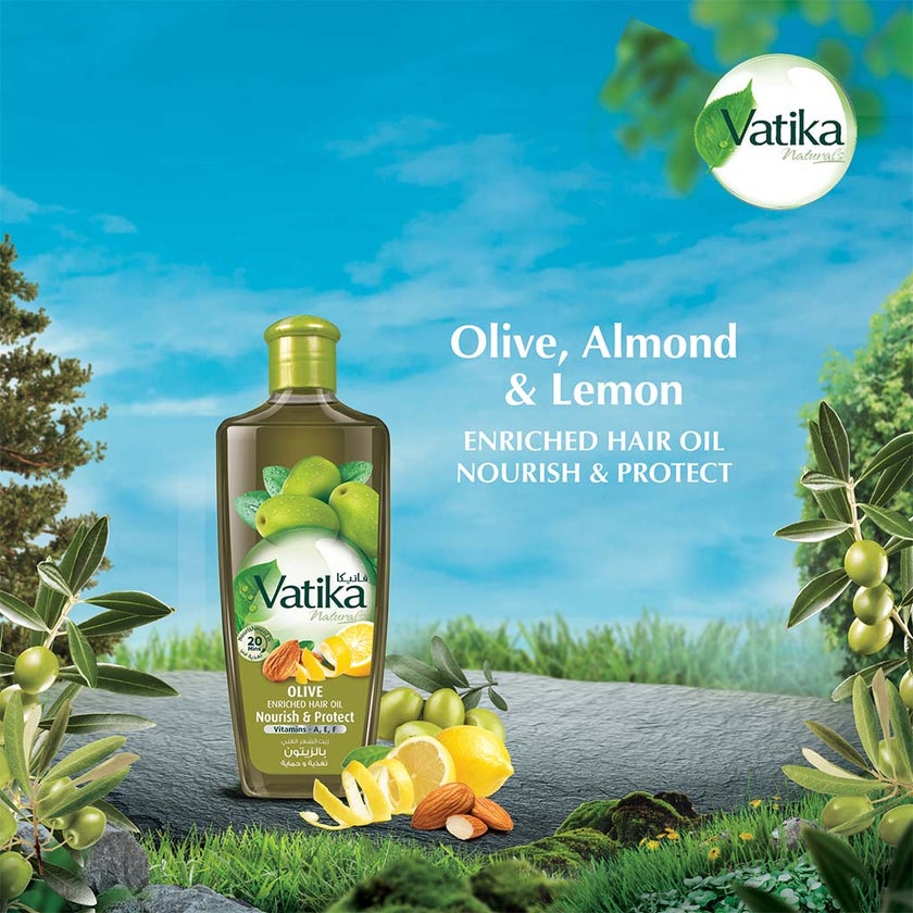 Dabur Vatika Naturals Olive Enriched Protect And Nourish Hair Oil 300ml