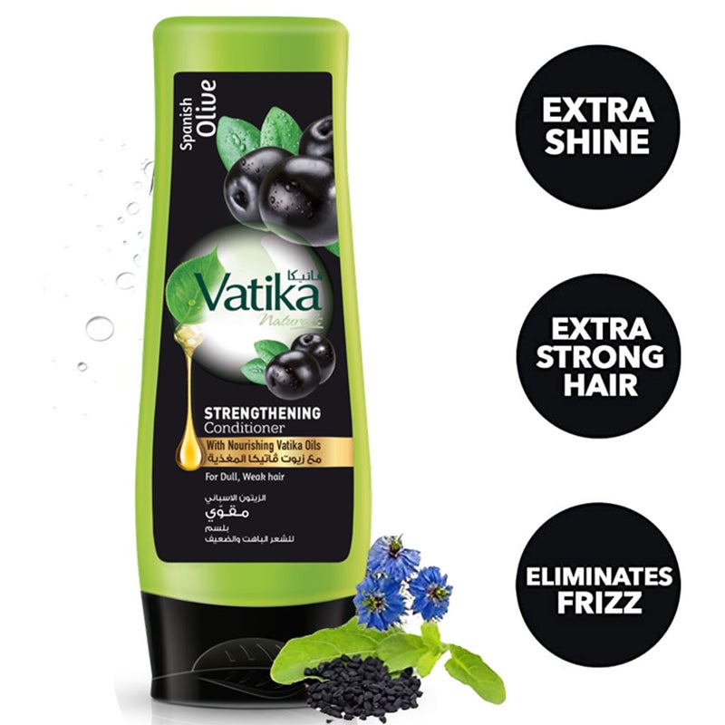 Dabur Vatika Black Seed Strong And Shine Conditioner For Weak And Dull Hair 400ml
