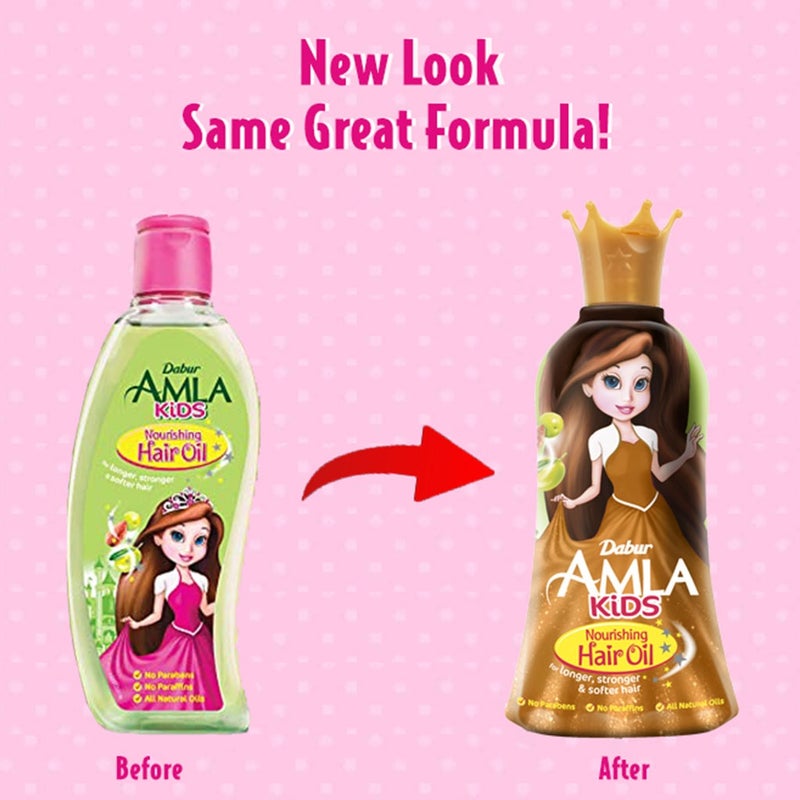 Dabur Amla Kids Nourishing Hair Oil For Longer, Stronger And Softer Hair 200ml