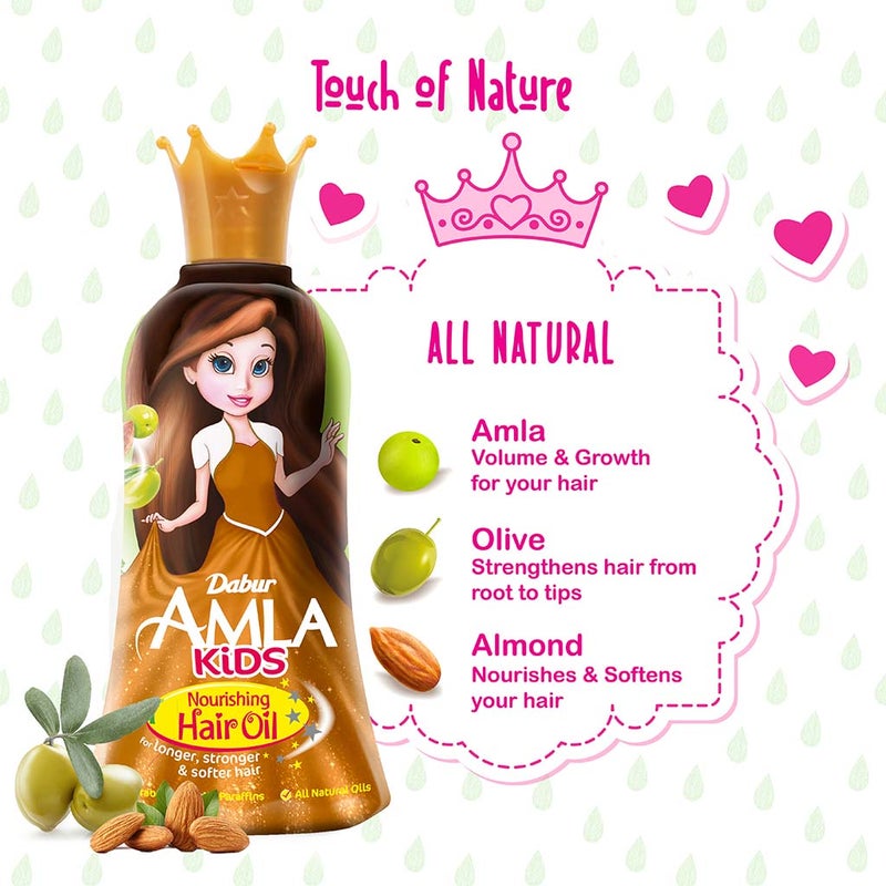 Dabur Amla Kids Nourishing Hair Oil For Longer, Stronger And Softer Hair 200ml