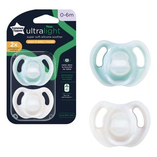 Tommee Tippee Ultra-Light Silicone Soother For 0-6 Months, Pack of 2's