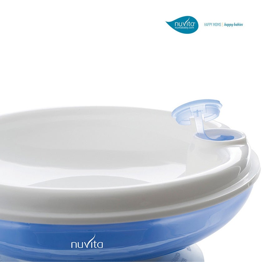 Nuvita Warm Plate With Hot Water Reservoir For 6+ Months Baby, Blue