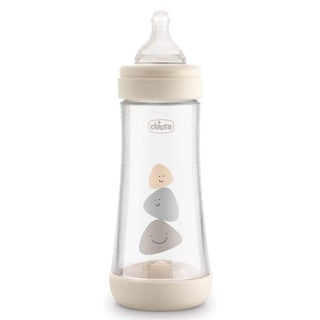 Chicco Perfect 5 Fast Flow Neutral Silicone Baby Feeding Bottle For 4+ Months - Neutral 300ml