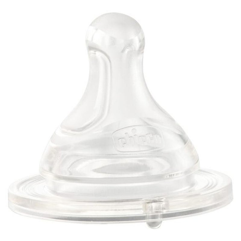 Chicco Physio Teat Anti-Colic Perfect Latch Medium Flow Silicone Baby Teat For 2 Months+, Pack of 2's