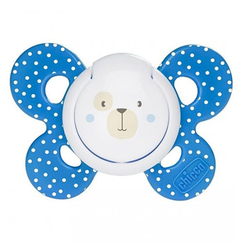 Chicco Physio Forma Comfort Soft Sense Silicone Soother For 6-16 Months Baby - Blue, Pack of 1's