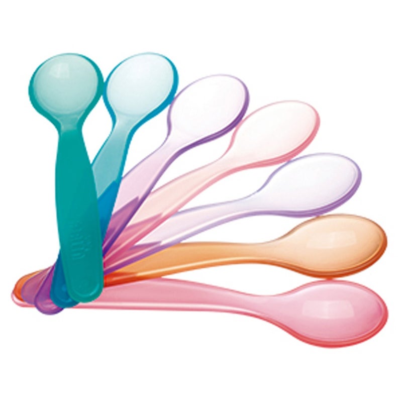 Farlin J'Aime Colour Magic Spoon For 12 Months+ Toddler, Pack of 7's