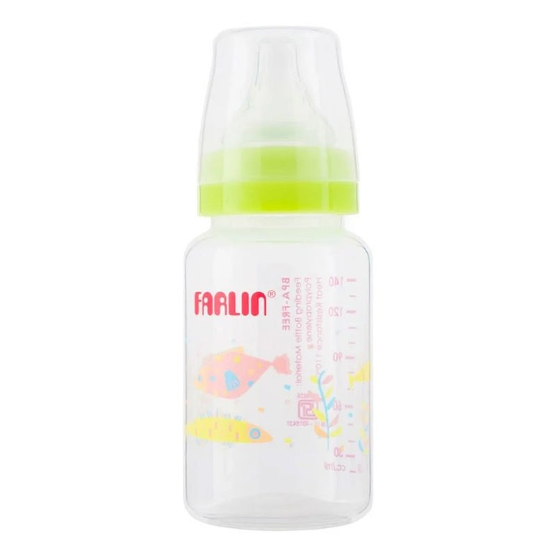 Farlin Little Artist Collection 140ml Standard Neck PP Feeding Bottle Green For 0+ Months Baby, Pack of 1's
