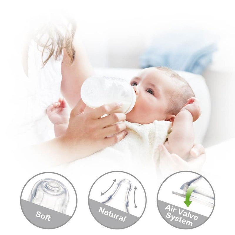 Farlin Silky PPSU Little Artist Collection 270ml Wide Neck Feeding Bottle For Baby AB-92009 (B), Pack of 1's