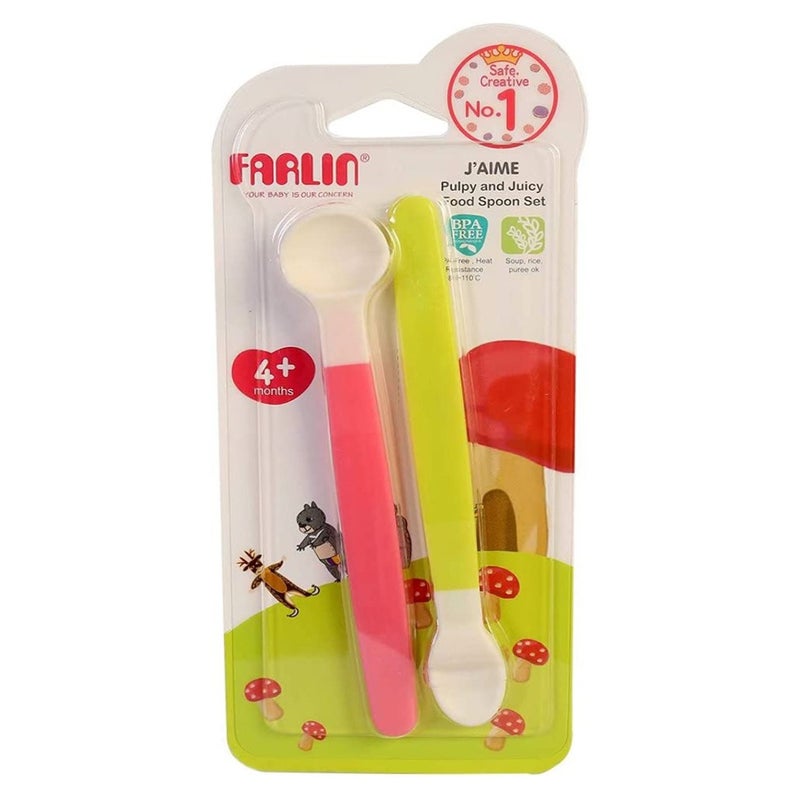 Farlin J'Aime Pulpy And Juicy Food Spoon Set, BF-237, Pack of 2's