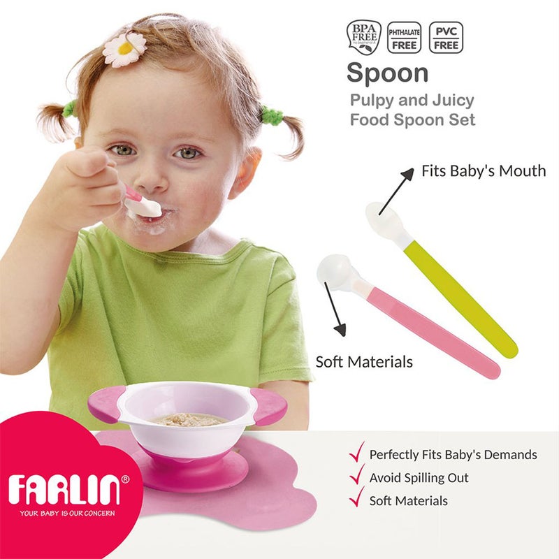 Farlin J'Aime Pulpy And Juicy Food Spoon Set, BF-237, Pack of 2's