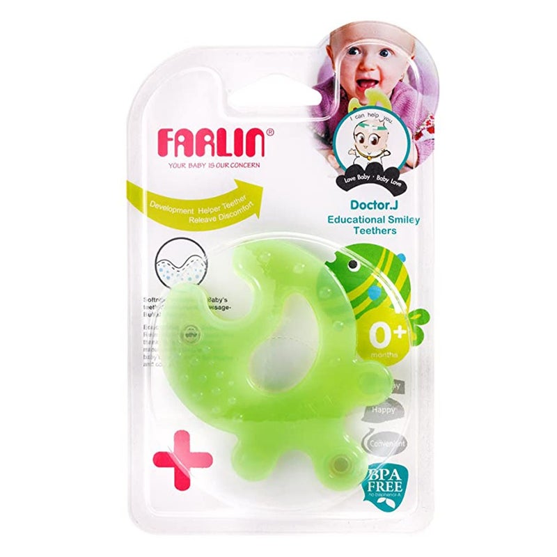 Farlin Educational Smiley Teether For 0 Months+ Baby, Pack of 1's