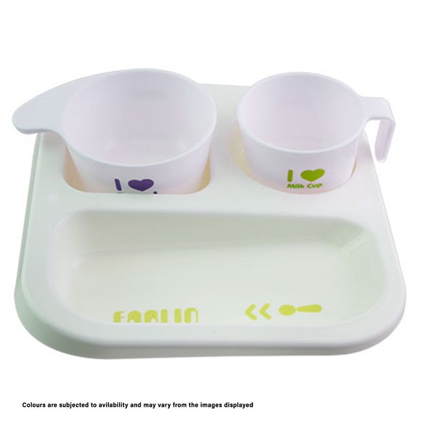 Farlin J'Aime Pe-Pa Plate For 12 Months+ Baby, Pack of 3 Pieces