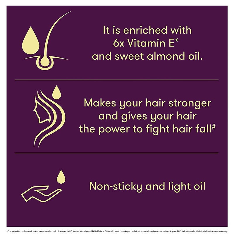 Bajaj Almond Drops Non Sticky Hair Oil For Reduced Hair Fall 100ml