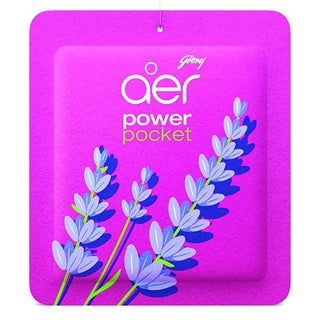 Godrej Aer Power Pocket Germ Protection Long Lasting Bathroom Fragrance - Lavender Bloom 10g