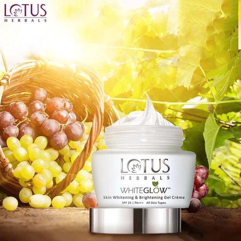 Lotus Herbals Whiteglow Skin Whitening & Brightening Gel Cream SPF 25 PA+++ 40g