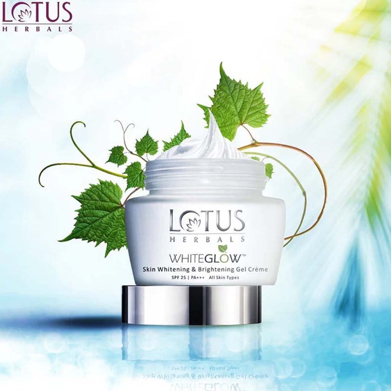 Lotus Herbals Whiteglow Skin Whitening & Brightening Gel Cream SPF 25 PA+++ 40g