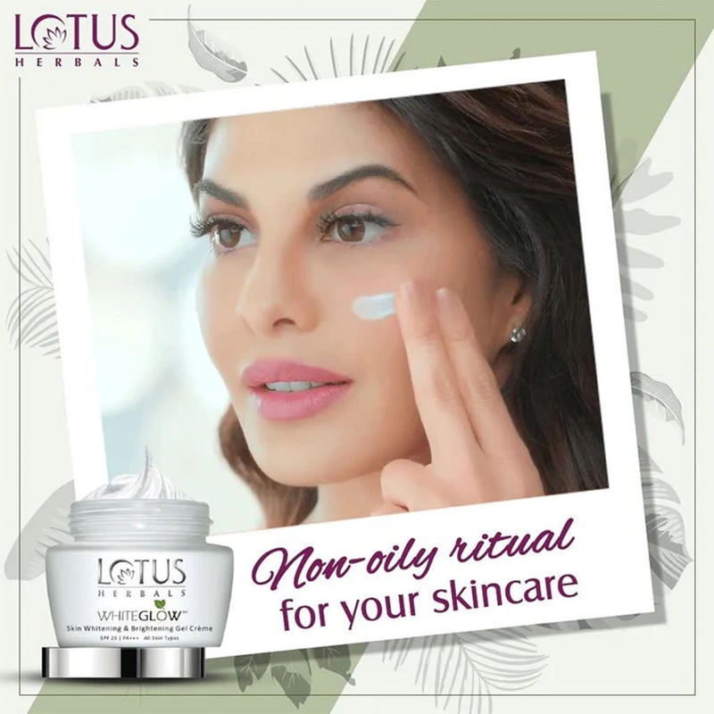 Lotus Herbals Whiteglow Skin Whitening & Brightening Gel Cream SPF 25 PA+++ 40g